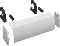 Hager FZ442N, Kabelrangierkanal, 2-feldig, aufsteckbar, HxBxT176x550x135 mm, RAL9010