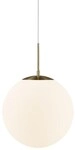 Nordlux Grant 35 Pendelleuchte, 25 Watt, E27, IP20, Messing Wei&szlig; (2010573035)