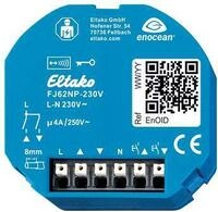 Eltako FJ62NP-230V Funk-Jalousie- und Rollladen-Aktor, 1+1 Schlie&szlig;er, 4 A/250 V AC