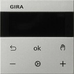Gira 5393600 System 3000 Raumtemperaturregler Display, System 55, Edelstahl