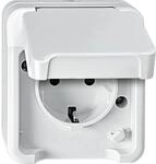 Merten MEG2400-8019 SCHUKO-Steckdose, Aquastar, 16 A, AC 250 V, Ber&uuml;hrungsschutz,