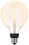 Philips Hue White Ambiance LED Lampe, Filament Giant Globe G125, E27, 7W, 550lm,