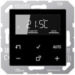 Jung TRDA1790SW Raumtemperaturregler mit Display Standard, Serie AS, schwarz