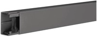 Hager LF4006009011 Leitungsf&uuml;hrungskanal PVC, 40x60mm, L&auml;nge 2m, graphitschwarz