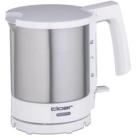 Cloer 4711 Wasserkocher, 2000W, 1,5l, edelstahl-wei&szlig;