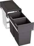 Blanco Botton II 30/2 Manuell, Abfallsammler, 2x15 l, schwarz (526376)