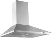 respekta CH22058IX-B EEK: B Kaminhaube, 60 cm breit, Drucktasten, Metallfettfilter,
