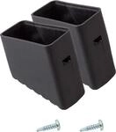 Krause 211422 Monto Fu&szlig;kappen, 40x20 mm, schwarz