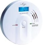 Protector CO-250 F CO-Gasmelder mit beleuchtetem Display und FIGARO-Sensor,...