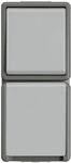 Siemens 5TA4816 DELTA fl&auml;che Wechselschalter IP44 AP dgr/hgr 10A 250V Schuko