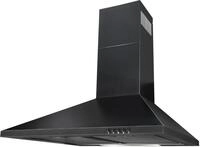 Exquisit KH 60-8.2 sw Kaminhaube, 60 cm breit, Abluft, Drucktasten, 3