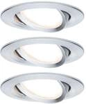 Paulmann LED Einbauleuchte Nova Plus Coin Basisset schwenkbar rund 84mm 50&deg; Coin