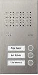 Ritto Acero pur T&uuml;rstation Audio 3 Wohneinheiten edelstahl (RGE1810325)