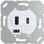 Jung USB15CAWW USB-Ladeger&auml;t mit 1 USB-Buchse Typ A und 1 USB-Buchse Typ C,