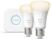 Philips Hue White Starter-Set, E27 Lampe, Doppelpack, A60, 10W, 1100lm, 2700K, weiß Philips Hue White Starter-Set, E27 Lampe, Doppelpack, A60, 10W, 1100lm, 2700K, weiß