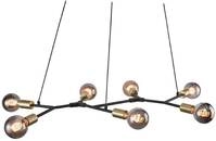 Nordlux Josefine 7-Spot Pendelleuchte, 7x60 Watt, E27, IP20, schwarz (2010303003)