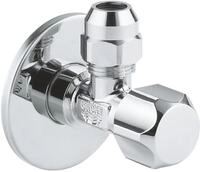 GROHE Eckventil 1/2x3/8 selbstdichtend Quetschverschraubung Rosette, 10mm, chrom