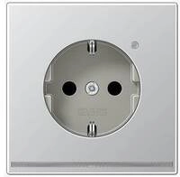 Jung AL1520-OLNW SCHUKO Steckdose, 16 A, 250 V ~, aluminium (lackiert)
