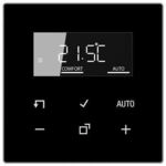 Jung TRDLS1790SW Raumtemperaturregler mit Display Standard, Serie LS, schwarz