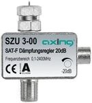 Axing SZU 3-00 SAT-D&auml;mpfungsregler, 0,5-20dB, F-Buchse, F-Stecker, DC-Durchlass