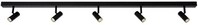 Nordlux Omari 5-Spot Spotlight, Dimmbar, 18,5 Watt, 320lm, 2700K, schwarz