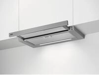AEG DPS5650AM EEK: A Flachschirmhaube, 60 cm breit, Ab-/Umluft, LED-Beleuchtung, grau