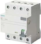 Siemens 5SV3346-3 FI-Schutzschalter, 4-polig, Typ F, kurzzeitverz&ouml;gert, In: 63 A, 30