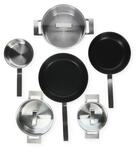 Siemens HZ9SE060 Kochgeschirr-Set, induktionsgeeignet, backofenfest, 6-teilig,