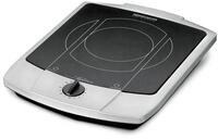 Rommelsbacher CT 2200/E Einzelkochplatte, Glaskeramik, 2200 W, 2-Kreis, Edelstahl
