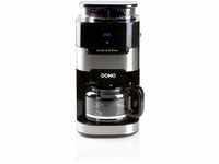 DOMO DO721K Kaffeemaschine, Bohnenbehälters: 200g, 1,5L, 12 Tassen, Touch-Tasten,