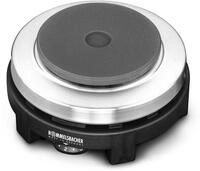 Rommelsbacher RK501 Reisekochplatte, 500 W, Gussheizplatte, edelstahl/schwarz