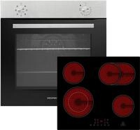 Respekta A-SET1205500 Backofen inkl. Glaskeramikkochfeld (AB 121-26 Jannis +