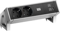 Bachmann 902.901 Steckdosenleiste, 2-fach, mit USB A & C-Anschluss