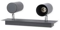 Trio Marley 2-flammige Deckenleuchte 35W, GU10, Schwarz (802400232)