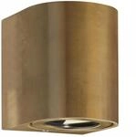 Nordlux Canto 2 Wandleuchte, IP44, 10,6W, 500lm, 3000K, messing (49701035)