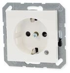Jung A 1520 BFKO WW Schuko Steckdose 16A 250V, Thermoplast hochgl&auml;nzend, mit...
