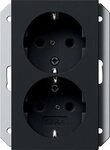 Gira 2731005 SCHUKO-Doppelsteckdose 16 A 250 V~ mit integriertem erh&ouml;hten