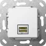 Gira 569603 Einsatz Modular Jack, RJ45, Cat.6A, 10 Gbit-Ethernet Schneidklemmtechnik,