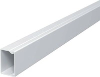 OBO Bettermann WDK40040RW Wand- und Deckenkanal, mit Bodenlochung, 40x40x2000mm, PVC,