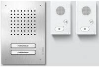 SIEDLE SET CLAB 850-2 E/W Audio-Set Classic Edelstahl