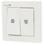 Schellenberg Rollladenschalter mit Rastfunktion, elektrischer Doppel-Wippschalter