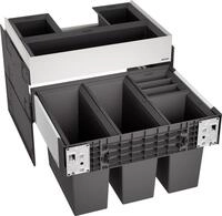Blanco Select II 60/4 Orga Abfallsammler, 2 x 15 L und 2 x 6 L Eimer, grau (526211)