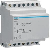 Hager ST315 Sicherheitstrafo 230V / 12V und 24V 63VA 6PLE