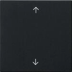 Gira 5361005 System 3000 Bedienaufsatz Pfeilsymbole, System 55, schwarz matt