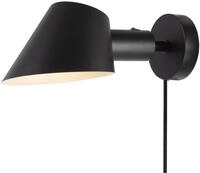 Nordlux Stay Wandleuchte, E27, IP20, 60W, Aluminium, schwarz (2220381003)