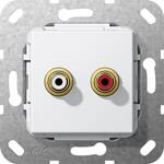 Gira Einsatz Cinch L&ouml;tanschluss Audio (563203)