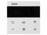 Gira 539303 System 3000 Raumtemperaturregler Display, System 55, reinweiß glänzend