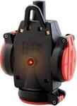 ABL SCHUKO Vollgummi 3-fach H&auml;ngekupplung, rot, IP54, mit Spannungsanzeige (1173543)