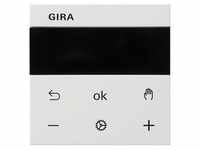 Gira 539327 System 3000 Raumtemperaturregler Display, System 55, reinweiß seidenmatt