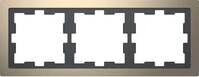 Merten MEG4030-6550 D-Life Metall Rahmen, 3fach, nickelmetallic